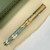 David Oscarson Koi Fountain Pen - Mint with Gold (Limited Edition #05/08)