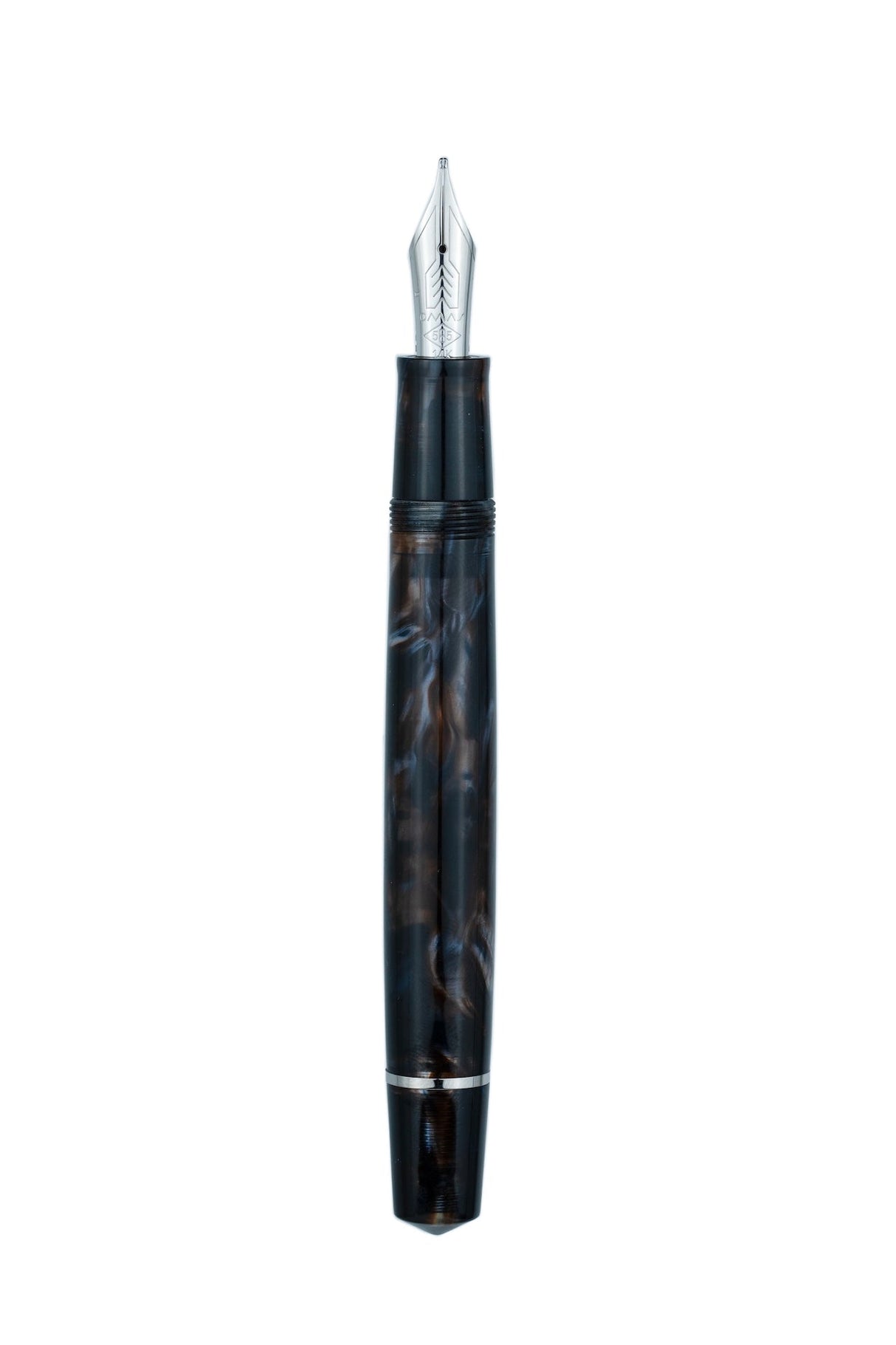 Omas Bologna Galassia Fountain Pen - Silver Trim