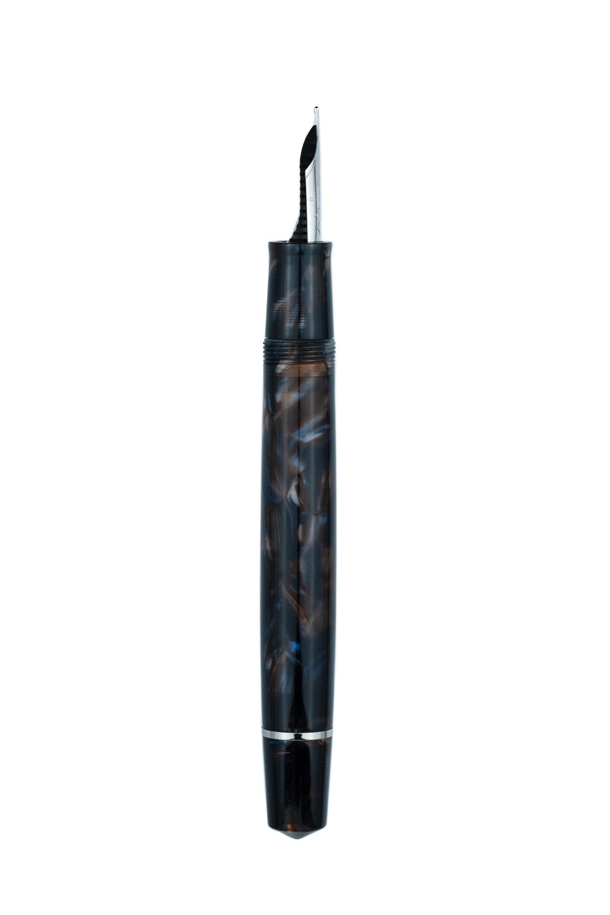 Omas Bologna Galassia Fountain Pen - Silver Trim