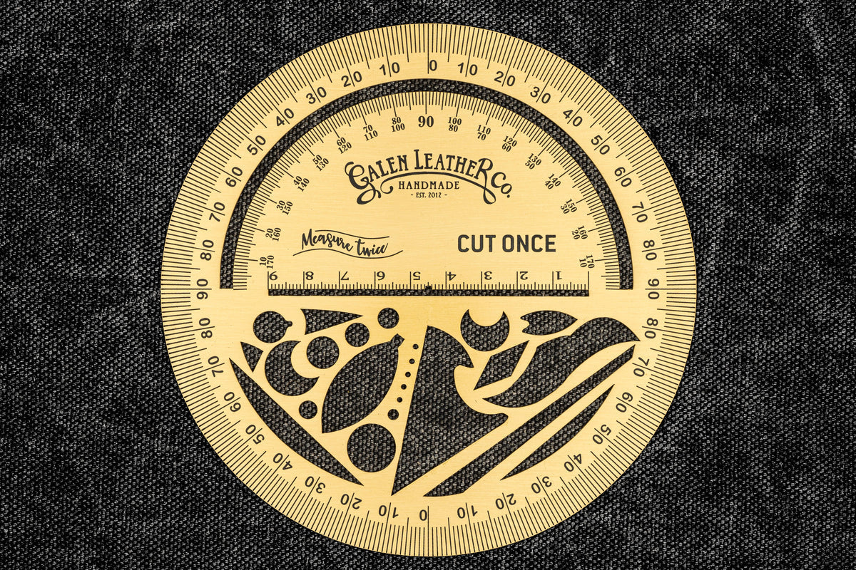 Galen Leather The Circle Master – Brass Master Round Design Companion