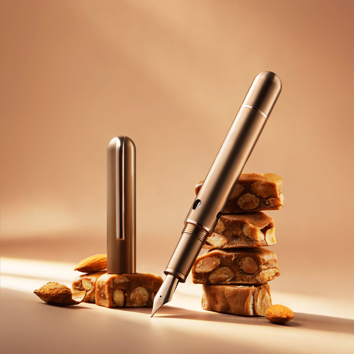 Nahvalur (Narwhal) Nautilus Ti Fountain Pen - Pen of the Year - Toffee