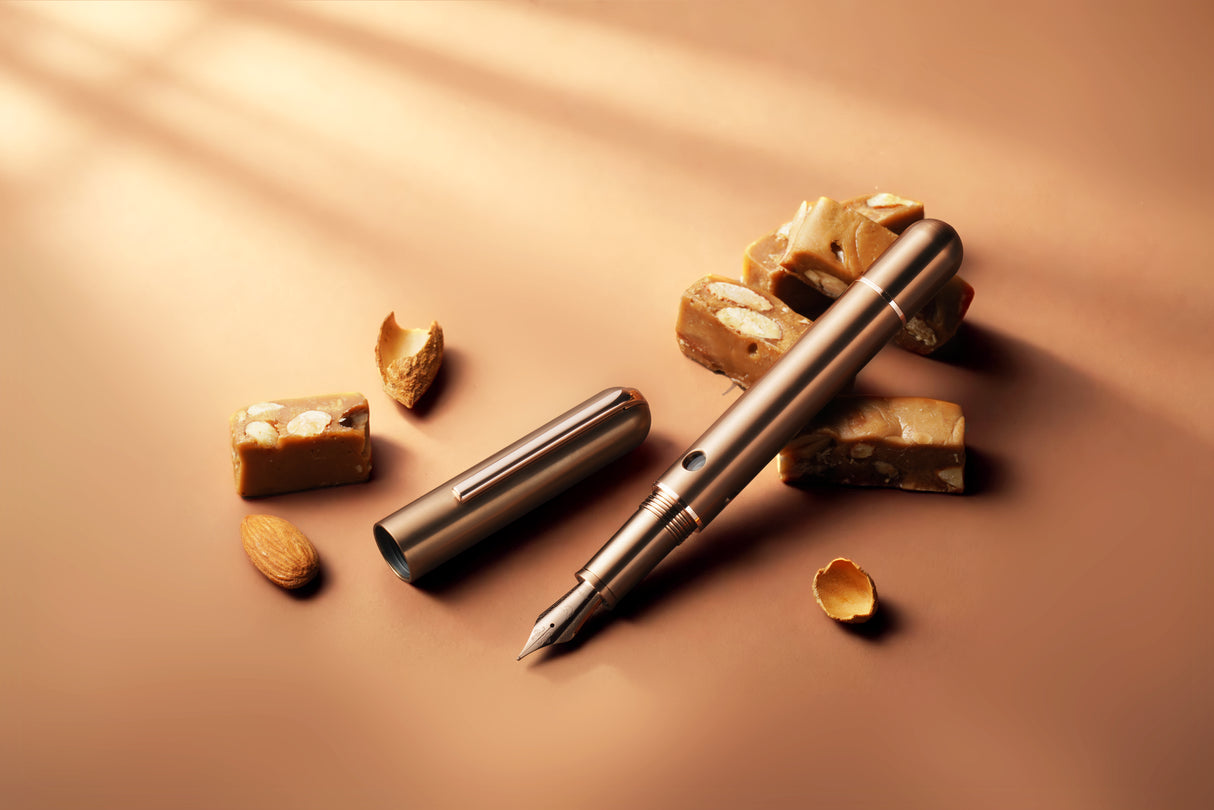 Nahvalur (Narwhal) Nautilus Ti Fountain Pen - Pen of the Year - Toffee