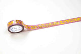 CoraCreaCrafts Dream Gold Foil Washi Tape - Burgundy