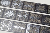 CoraCreaCrafts Foil Washi Tape - Gothic Patterns