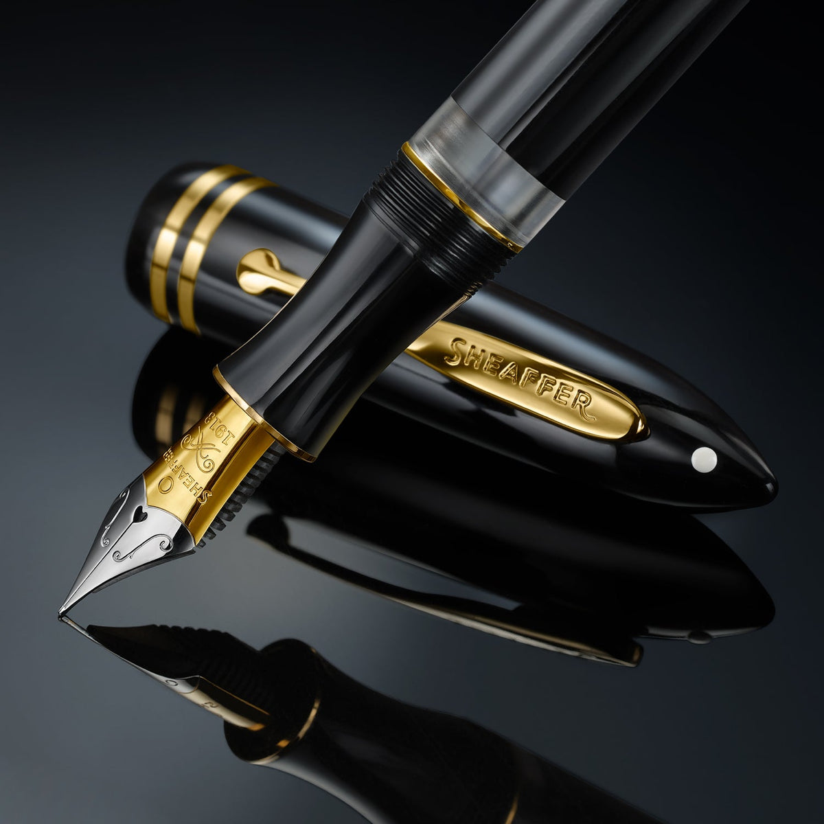 Sheaffer Balance III Fountain Pen - Black w/ Gold Trim