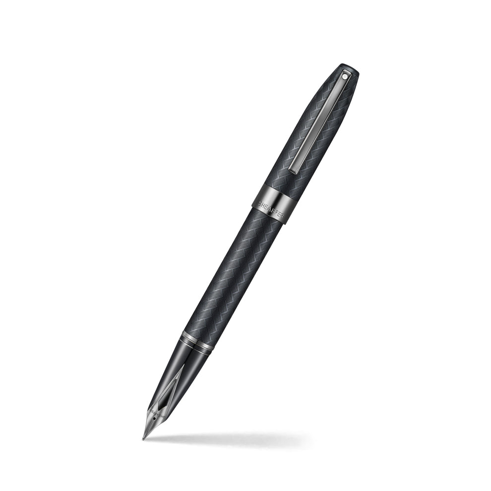 Sheaffer Legacy Chevron Fountain Pen - Matte Black
