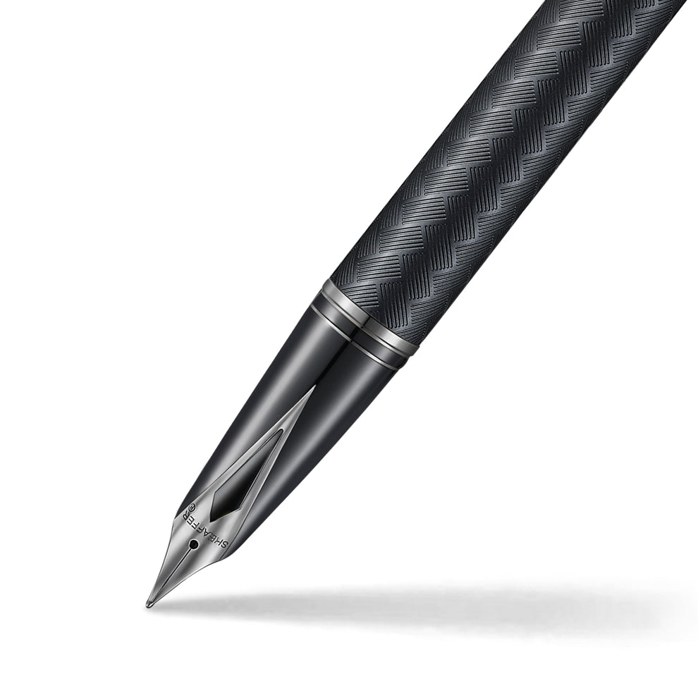 Sheaffer Legacy Chevron Fountain Pen - Matte Black