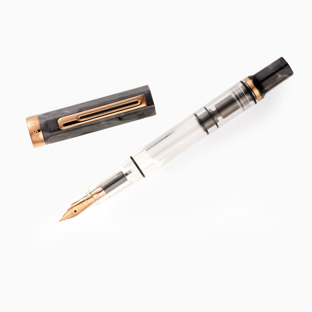 TWSBI Eco Fountain Pen - Black Marble w/Bronze