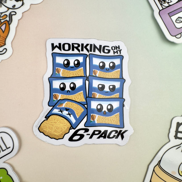 Atlas Stationers - Emii Creations 6-Pack Instant Ramen Sticker - Stickers