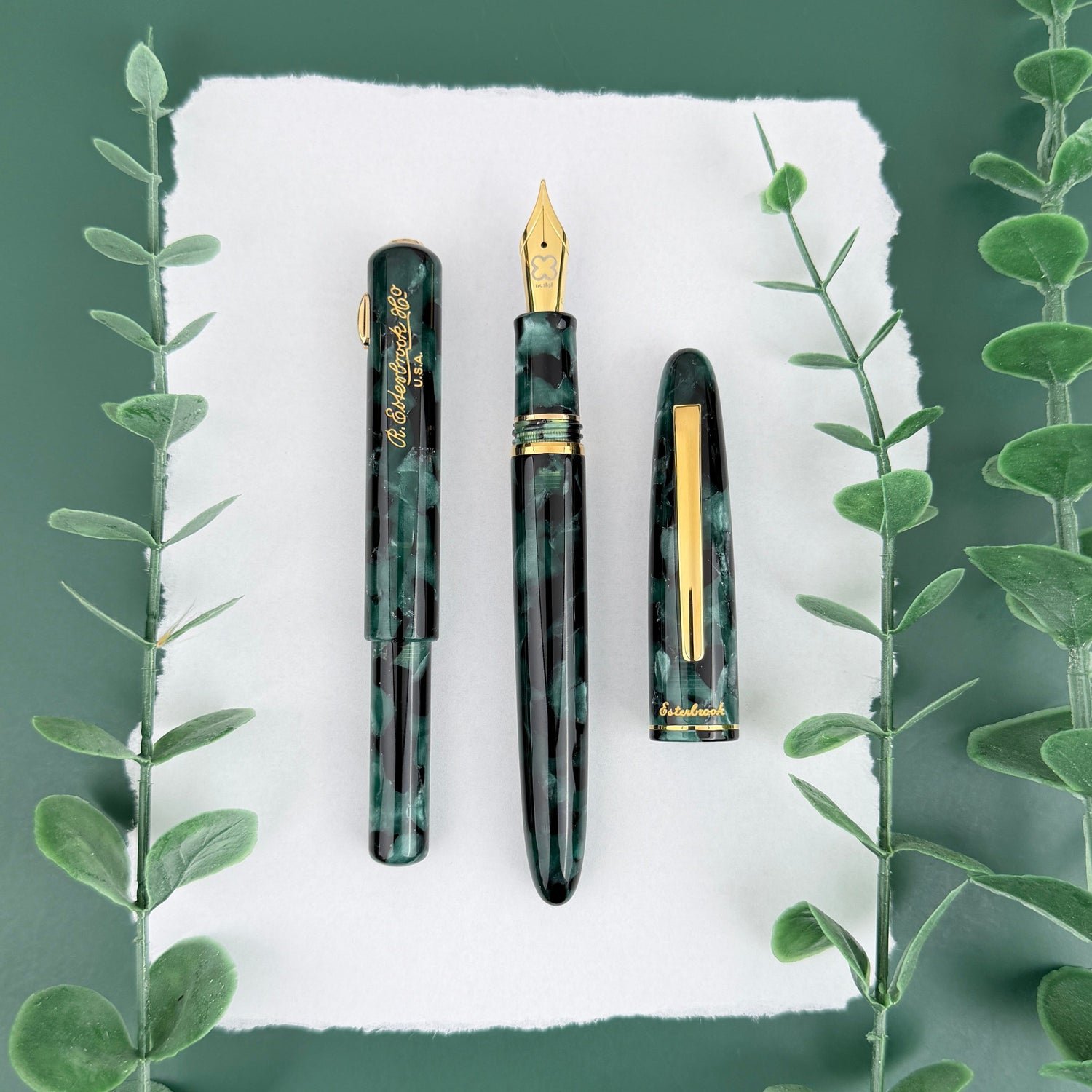 Esterbrook Estie Fountain Pen - Evergreen w/ Gold Trim