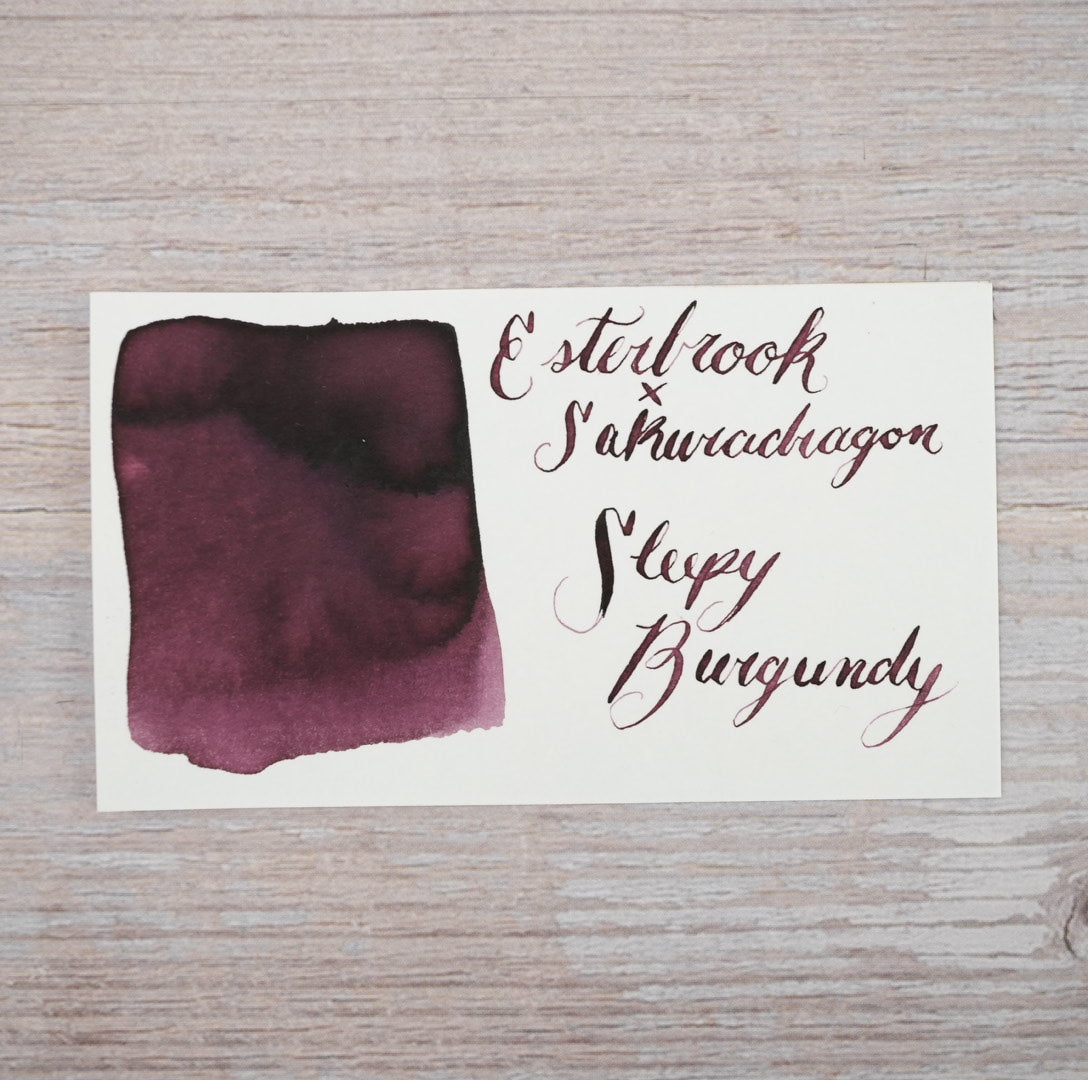 Esterbrook x Sakuradragon Sleepy Burgundy - 30ml Bottled Ink