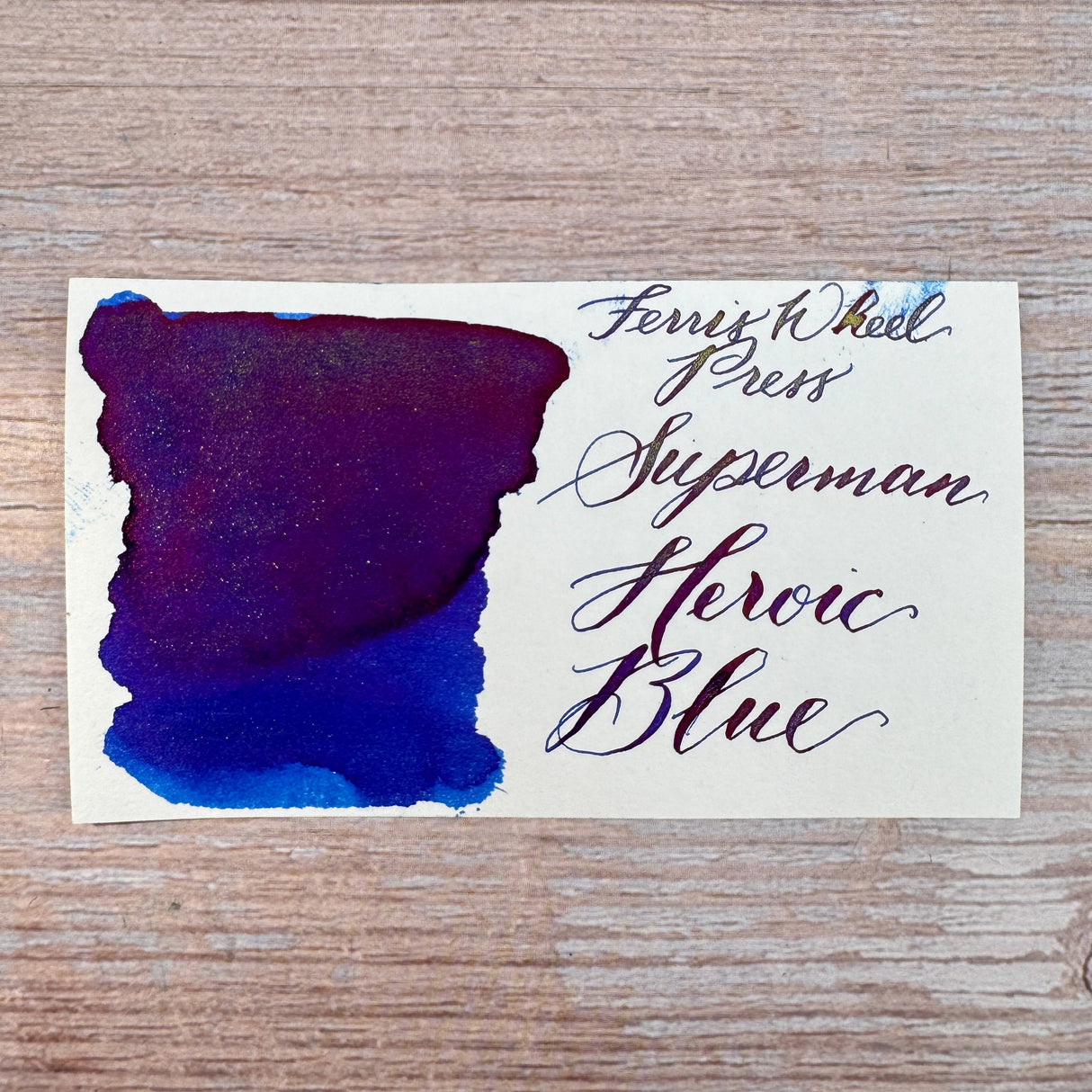 Ferris Wheel Press Superman - Heroic Blue Bottled Ink (Special Edition)