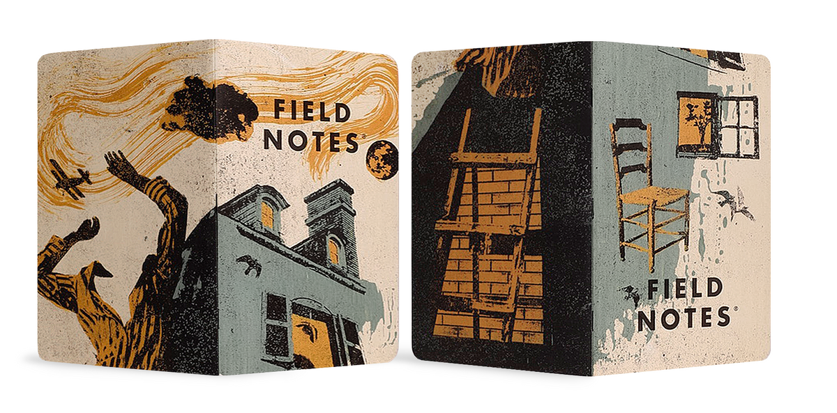 Field Notes Hunter's Moon journal and sketchbook covers by Laura Weiler