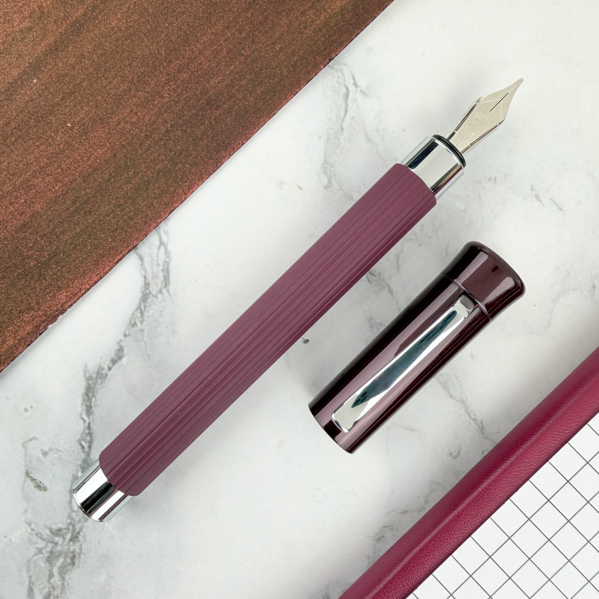 Graf von Faber-Castell Tamitio Fountain Pen - Dark Bordeaux