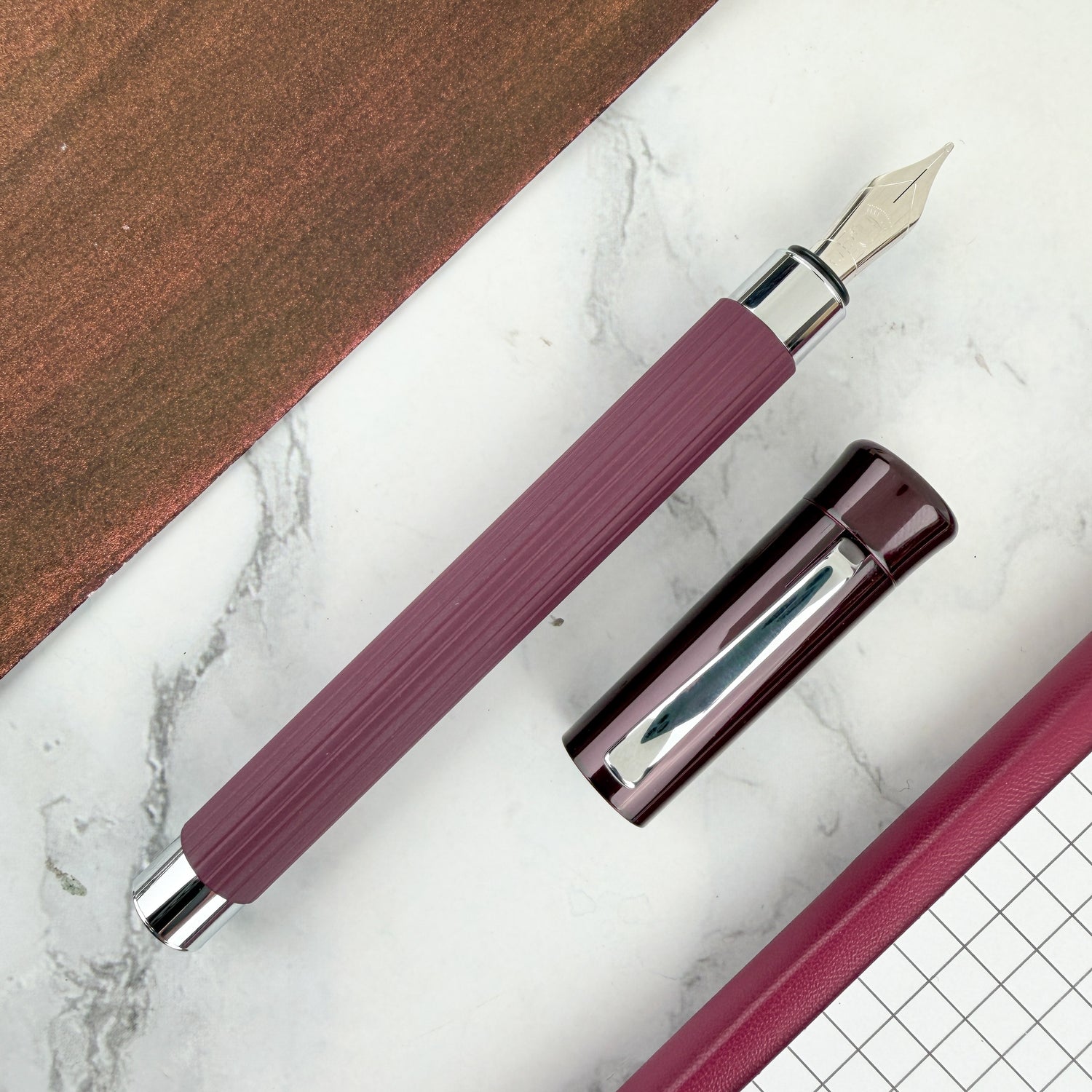 Graf von Faber-Castell Tamitio Fountain Pen - Dark Bordeaux