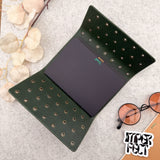 Imperfect Concepts Jasper Leather Notebook - A6 Trifold - Painted Maroon