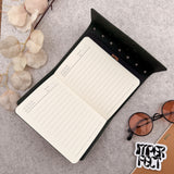 Imperfect Concepts Jasper Leather Notebook - A6 Trifold - Painted Maroon