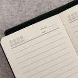 Imperfect Concepts Juniper Leather Notebook - A6  Trifold - Dark Brown w/ Gold & Brass Grommets