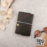 Imperfect Concepts Juniper Leather Notebook - A6 Trifold - Painted Olive w/ Gunmetal Grommets