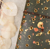 Imperfect Concepts Niko Leather Notebook - B6 Trifold - Painted Olive w/ Brass Grommets