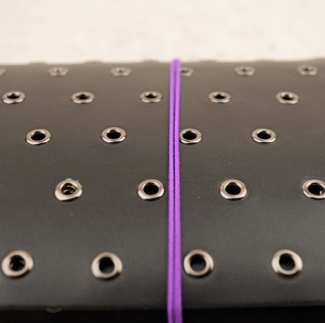 Imperfect Concepts Niko Leather Notebook - B6 Trifold - Raven w/ Gunmetal Grommets