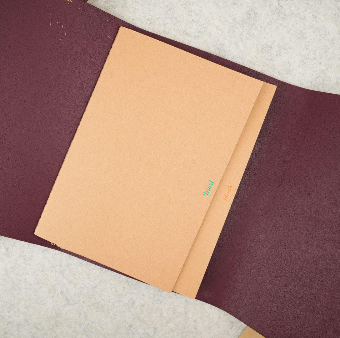 Imperfect Concepts Sadie Leather Notebook - A5 Trifold - Atlas Exclusive