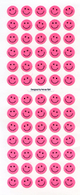 Okuyama & Co Paper Glitter Stickers - Pink Smiley Face
