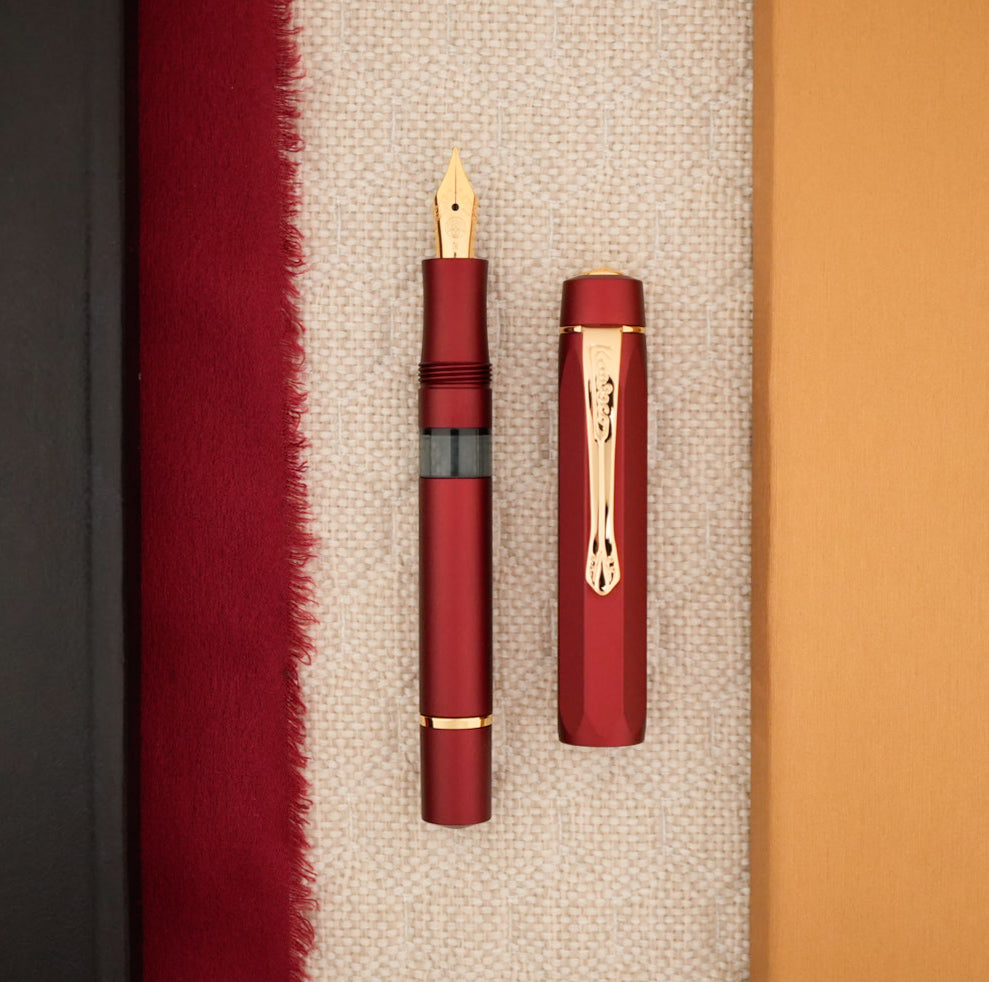 Kaweco Piston AL Sport Fountain Pen - Bordeaux