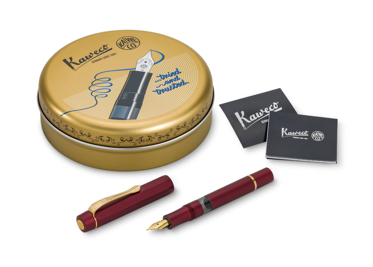 Kaweco Piston AL Sport Fountain Pen - Bordeaux