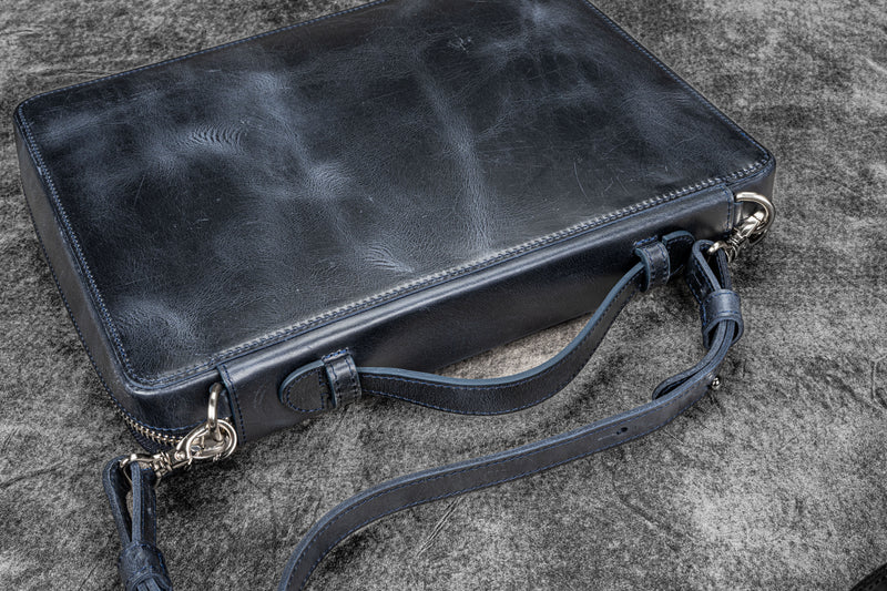 Galen leather Leather Compendium Bag - A4