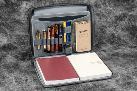Galen leather Leather Compendium Bag - A4