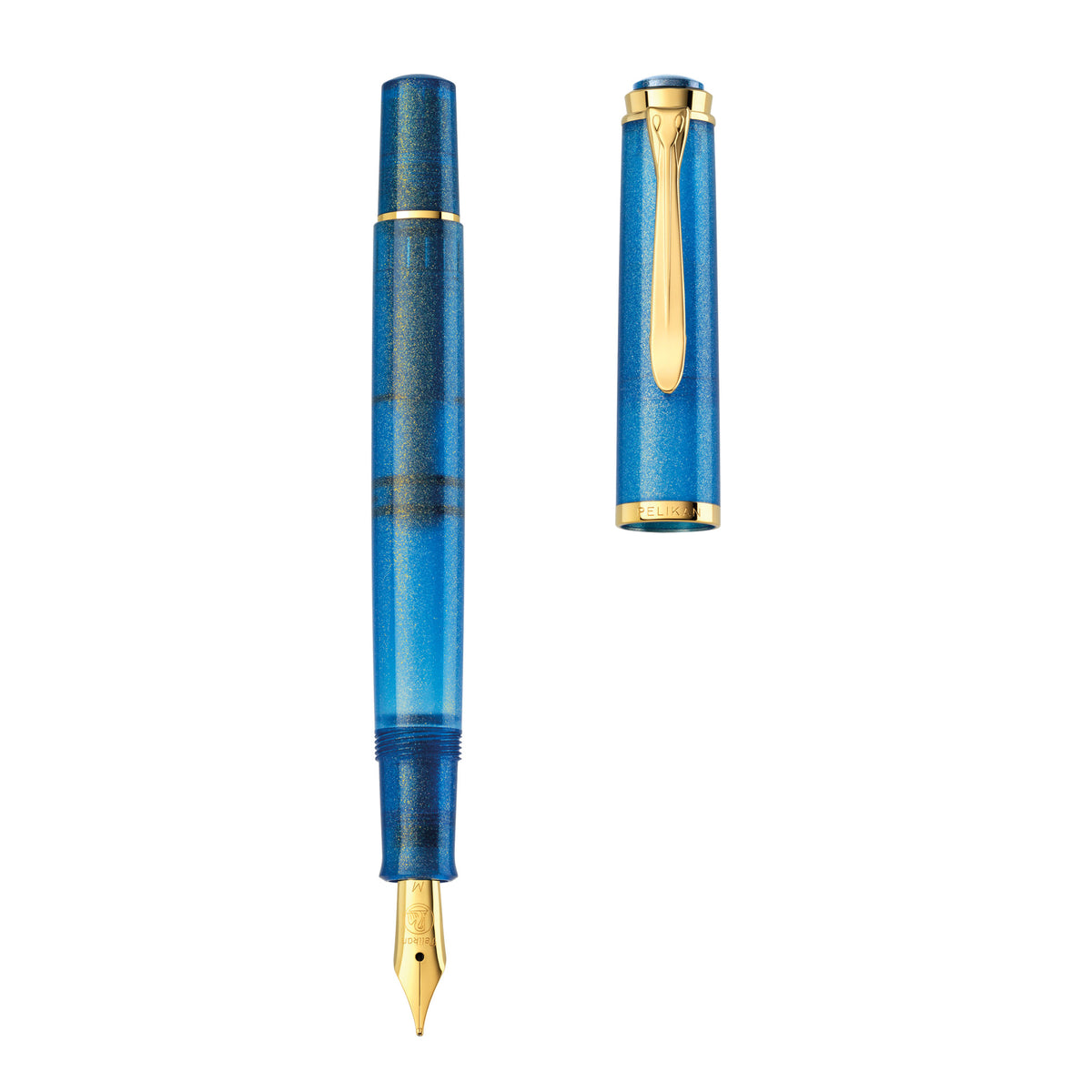 Pelikan Classic M200 Fountain Pen - Golden Lapis (Special Edition)(Doorbuster)