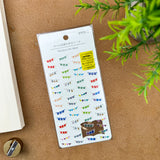 Atlas Stationers - Midori Stickers - Daily Records Garland - Stickers
