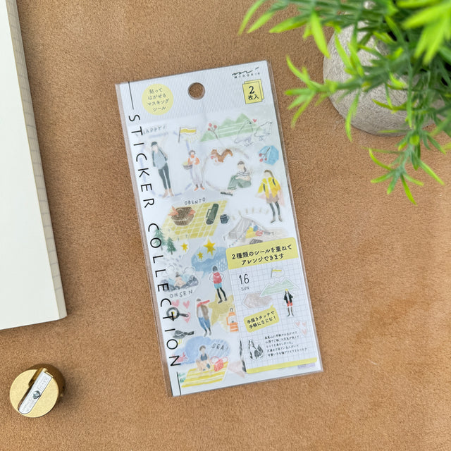 Atlas Stationers - Midori Sticker - Going Out - Stickers