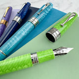 Montegrappa Regal Year of the Dragon Fountain Pen - Mamba Green
