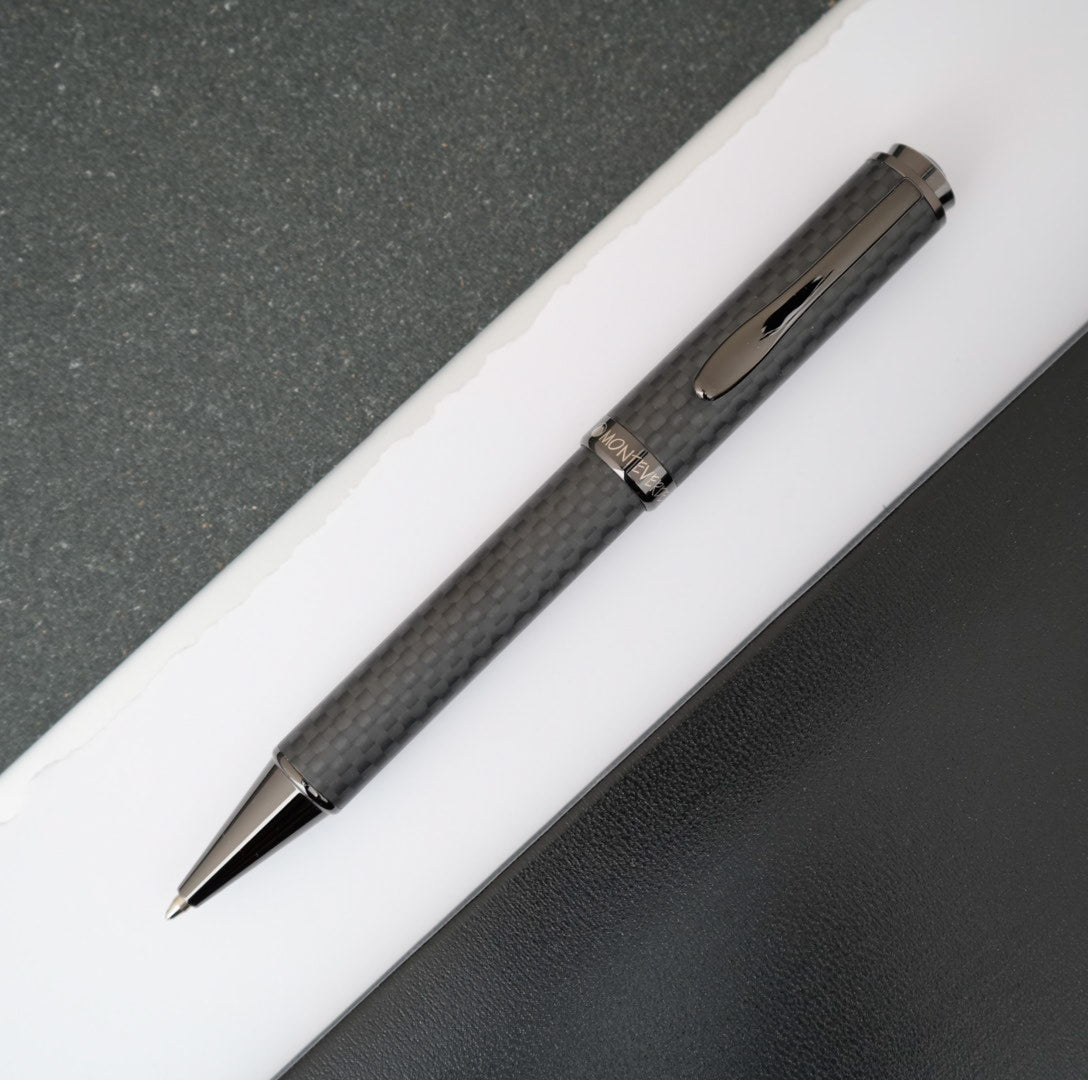 Monteverde Innova Ballpoint Pen Gift Set - Carbon Fiber w/ Gunmetal