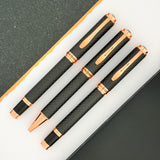 Monteverde Innova Ballpoint Pen - Matte Carbon Fiber w/ Rosegold
