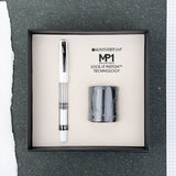 Monteverde MP1 Fountain Pen and Aluminum Pen Holder Set - White Lotus (Limited Edition)