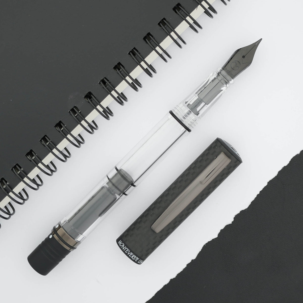 Monteverde MP1 Fountain Pen - Carbon Fiber