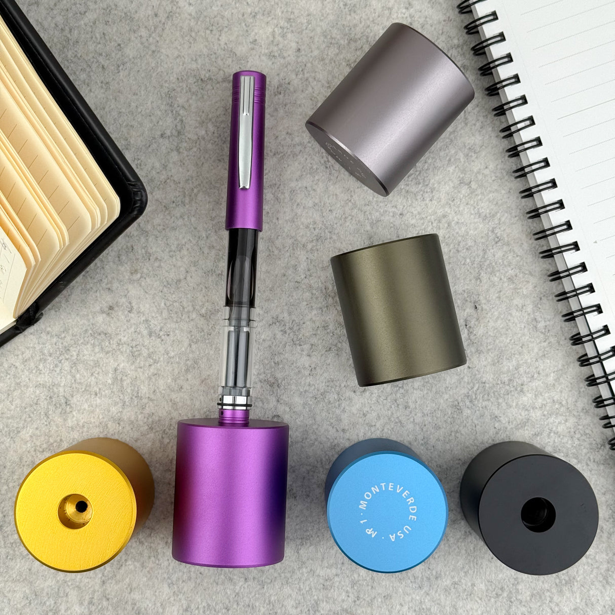Monteverde MP1 Solid Anodized Cylinder Pen Holder