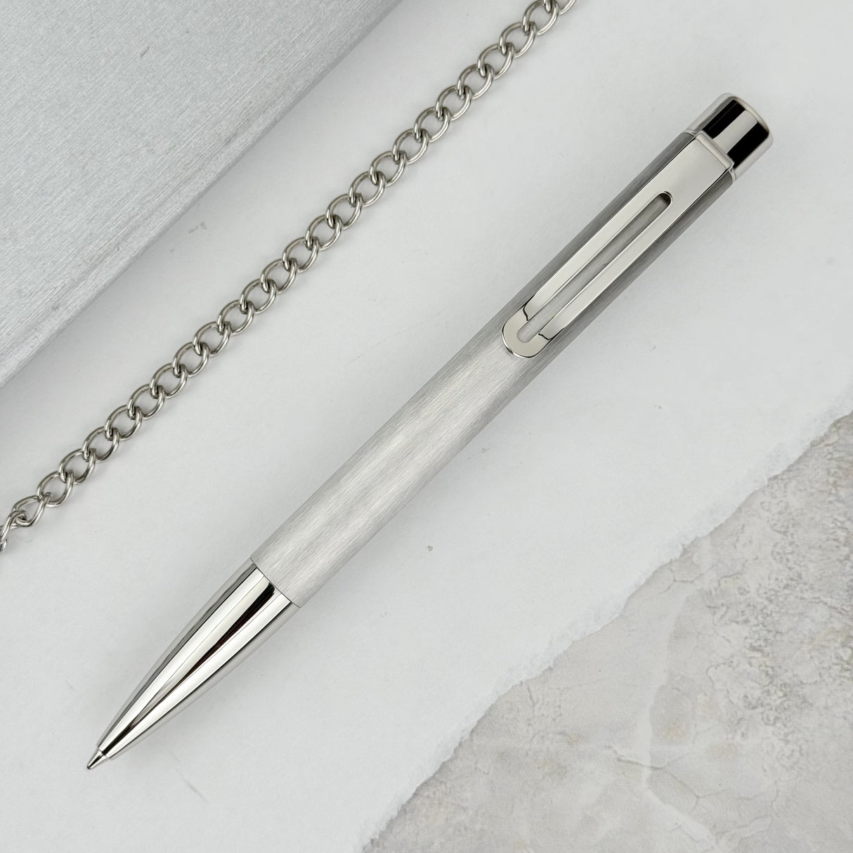 Monteverde Ritma Ballpoint Pen - Brushed Stainless Steel (Special Edition)