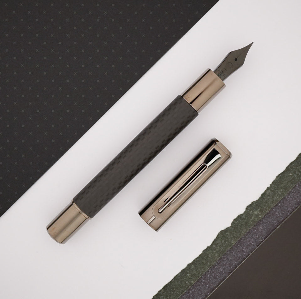 Monteverde Ritma Fountain Pen Gift Set - Matte Carbon Fiber