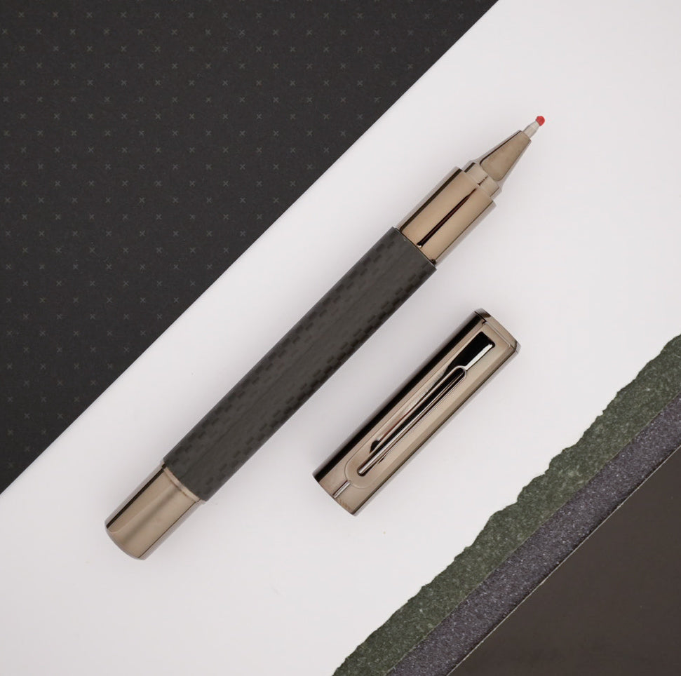 Monteverde Ritma Rollerball Pen Gift Set - Matte Carbon Fiber