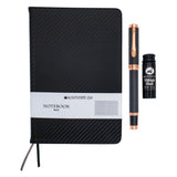 Monteverde Innova Fountain Pen Gift Set - Carbon Fiber w/ Rosegold