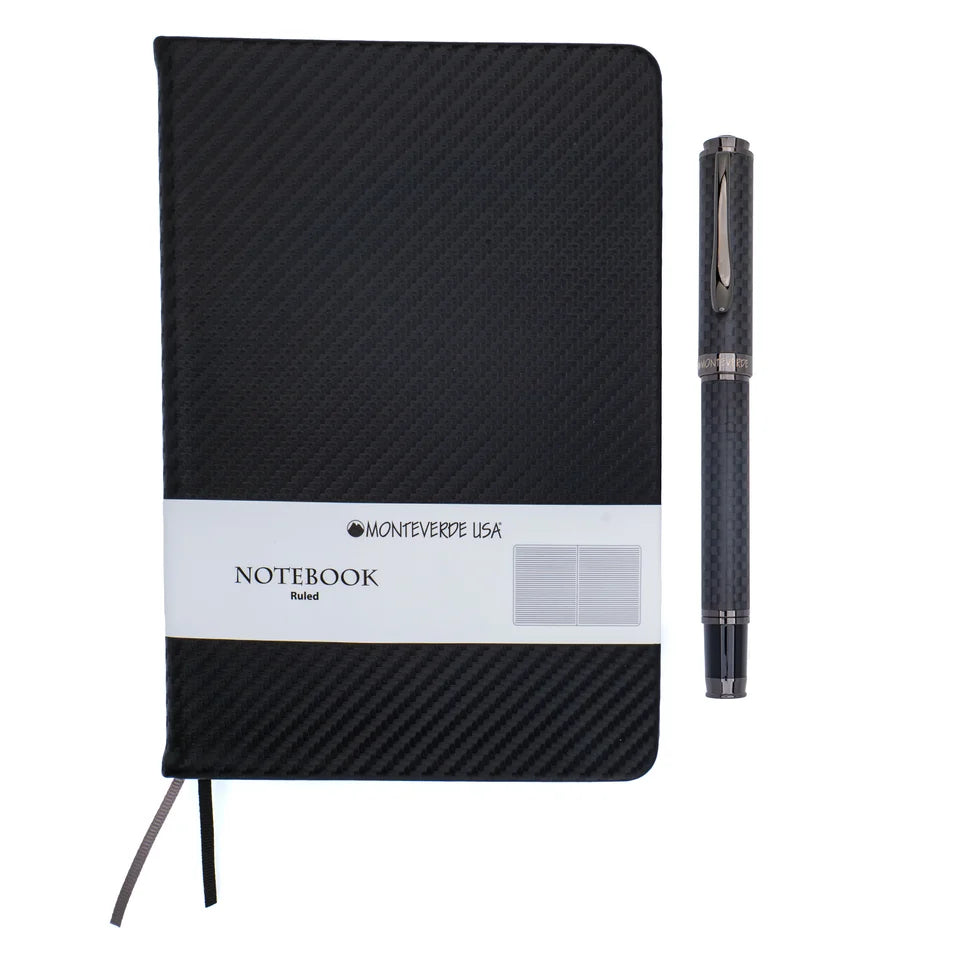 Monteverde Innova Fountain Pen Gift Set - Carbon Fiber w/ Gunmetal