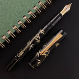 Namiki Chinkin Fountain Pen - Bamboo and Sparrow
