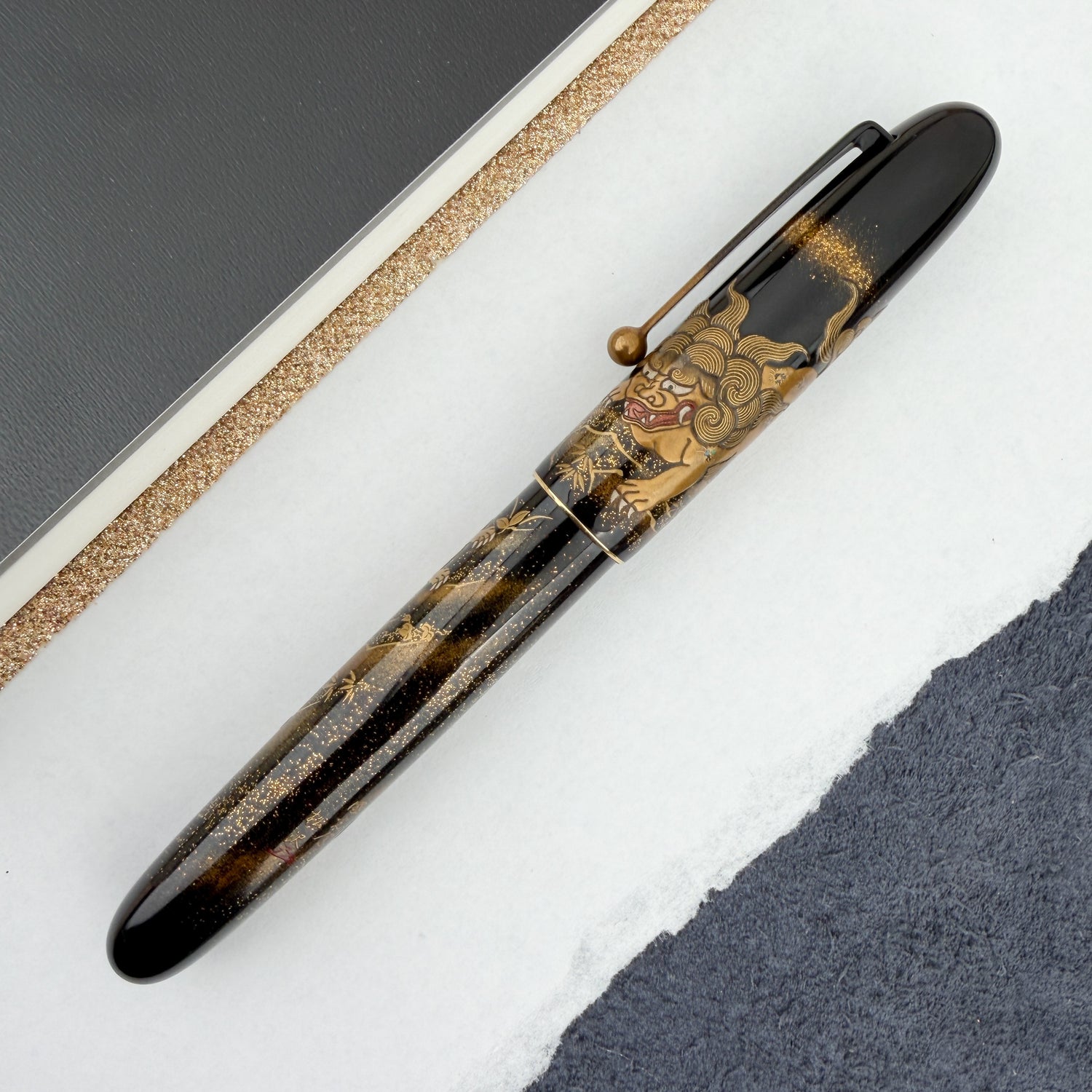 Namiki Yukari Royale Fountain Pen - Lioness and Cubs
