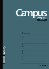 Kokuyo Campus 2027 Weekly Horizontal Diary - A5