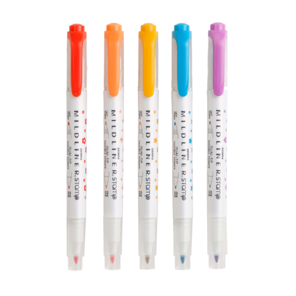 Zebra Mildliner Dual Tip Stamp Highlighter