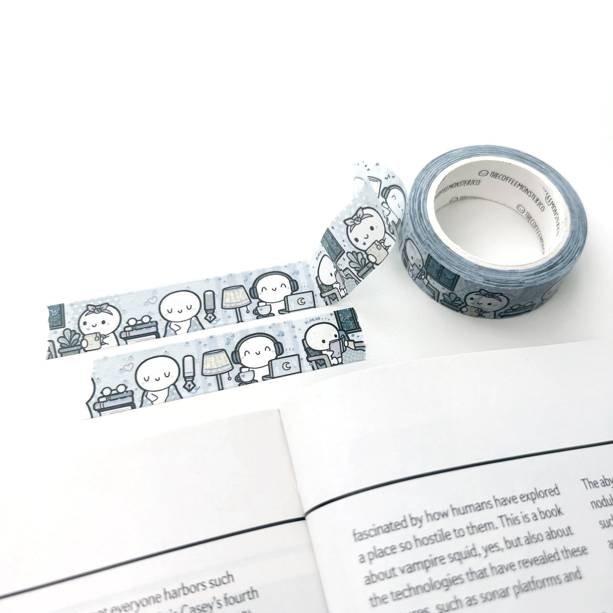 TheCoffeeMonsterzCo Night at Home Washi Tape - 15mm